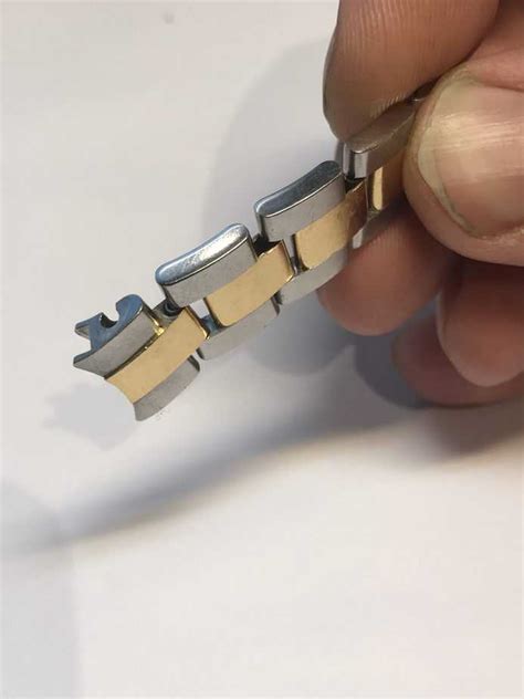 rolex bracelet clink fixed itself|Rolex bracelet stretch repair.